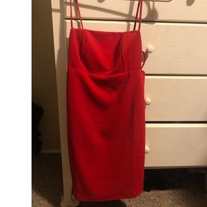 Red Strappy Mini Dress